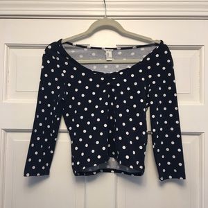 Forever 21 Polka Dot Crop Top